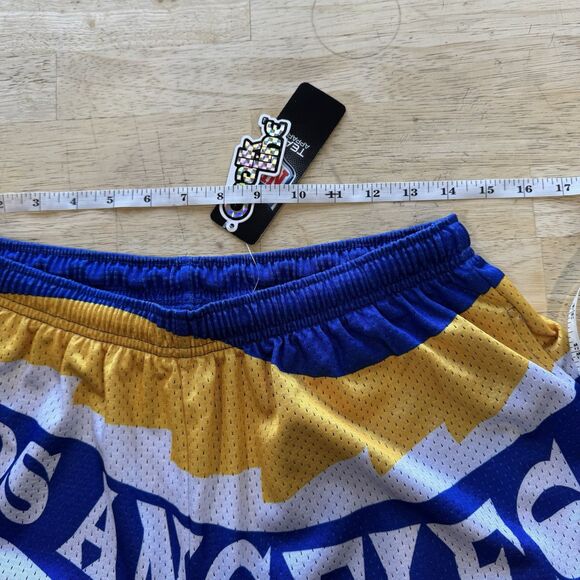 NFL Chalk Line Los Angeles Rams Saw Blade Retro Mesh Shorts Drawstring Med New - Picture 10 of 12